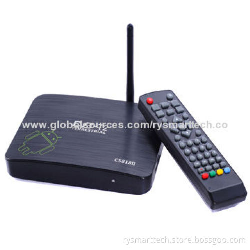 AML 8726 MX Dual Core Multifunction Two-in-One Android Box and DVB-T2 CS818II